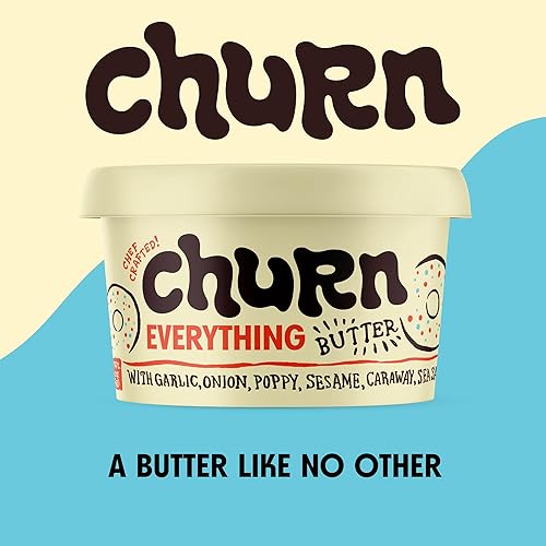 Miniatura 17 de Churn Mantequilla de ajo y chalota, mantequilla saborizada mezclada con mantequilla orgánica alimentada con hierba (5.5 onzas, paquete de 2) – Sin