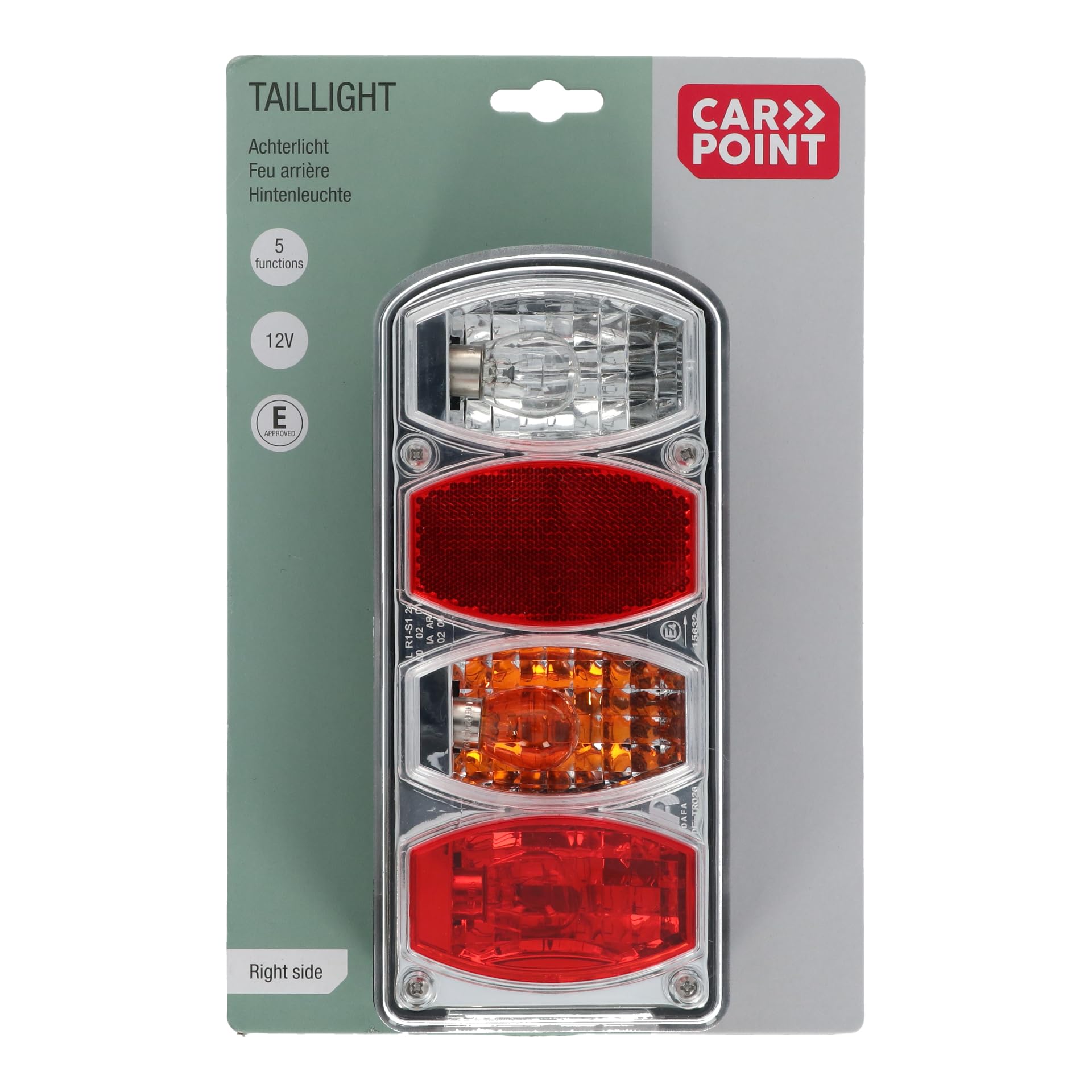 Carpoint 0413977 tylne światło prawe z 5 funkcjami