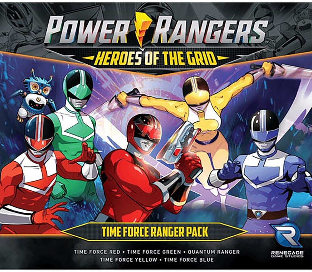Renegade Game Studios Power Rangers Time Force Expansion for Heroes of The Grid Board Game, 2-5 Players, Ages 14+
