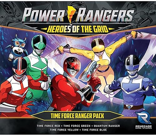 Miniatura 5 de Renegade Games Studios Power Rangers Heroes of The Grid: Time Force Ranger Pack – Expansión a Heroes of The Grid. 2-5 jugadores, edades 14+, 45-60