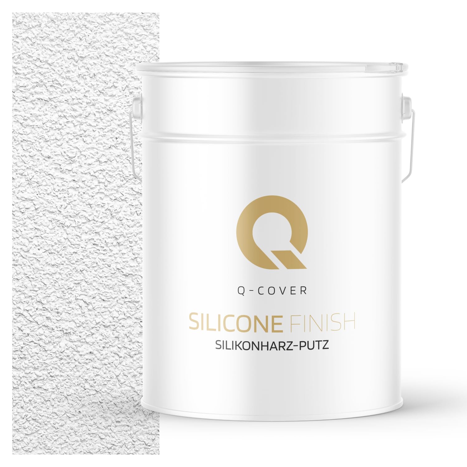 Silikonharz-Putz Altweiß F101 15 kg, 1,5 mm – Kratzputz, Außenputz, Strukturputz, Fassadenputz, Wasserabweisend, Selbstreinigung