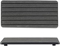 Vista 18 de 2 piezas de posavasos rectangulares absorbentes de diatomita, diseño ranurado, piedra absorbente de agua para jabones de manos y plantas y artículos