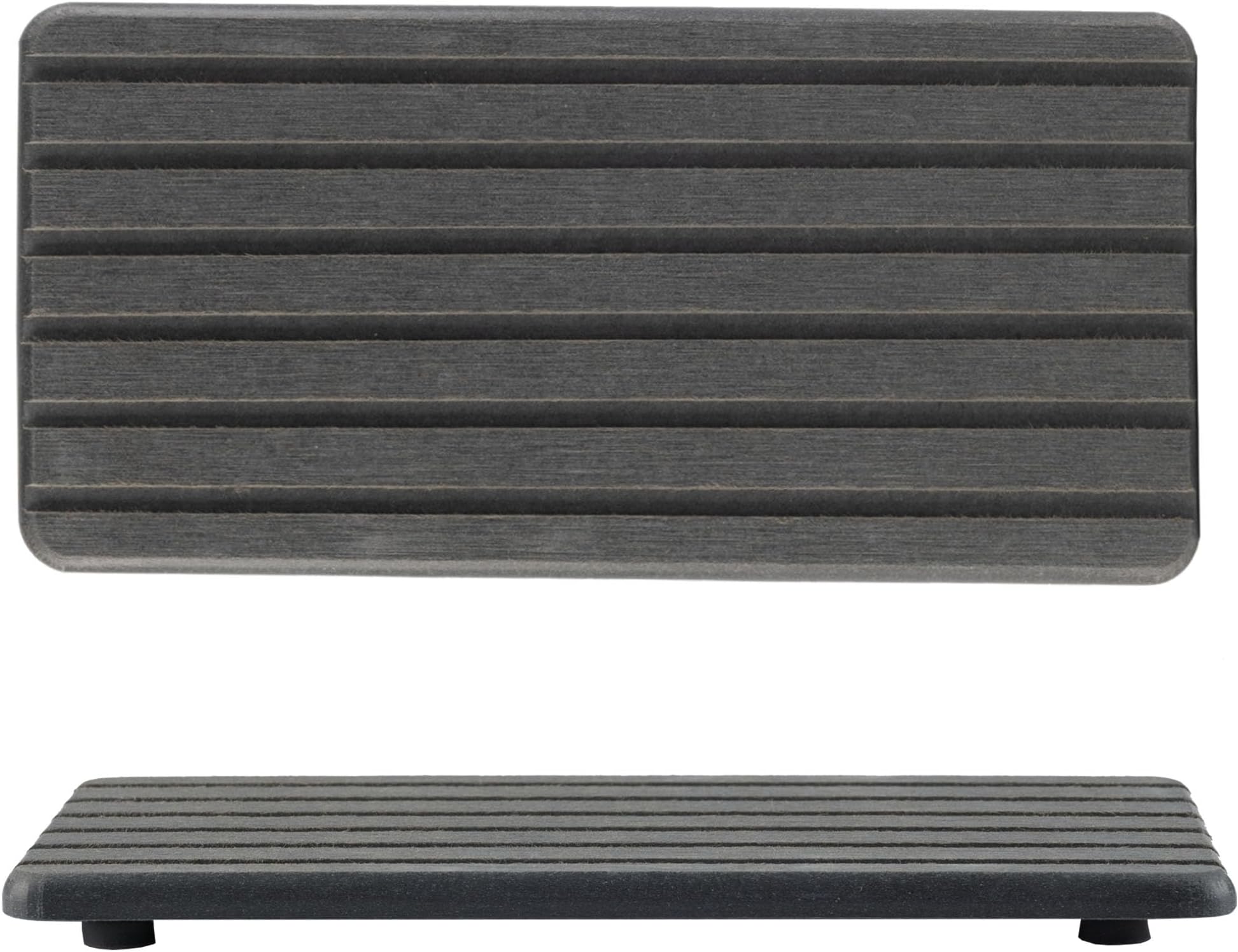 NiuYichee 2 PCS Water Absorbent diatomite Coasters, 8.3" x 4" Water Absorbing Stone Tray for Sink, Stone Drying mat for Kitchen Counter, Stone soap Tray Used for Hand Soaps & toiletries & Plants