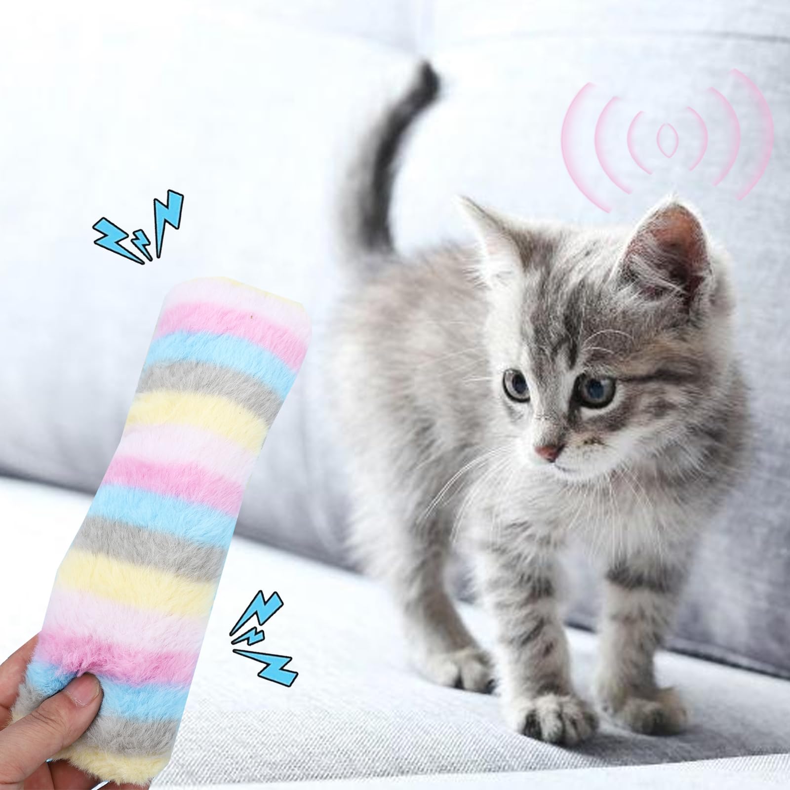 6 Stück Katzenspielzeug Katzenkissen Katzenminze Spielzeug Interaktives Katzenkicker Spielzeug fördert Kätzchenübung für Indoor-Katzen