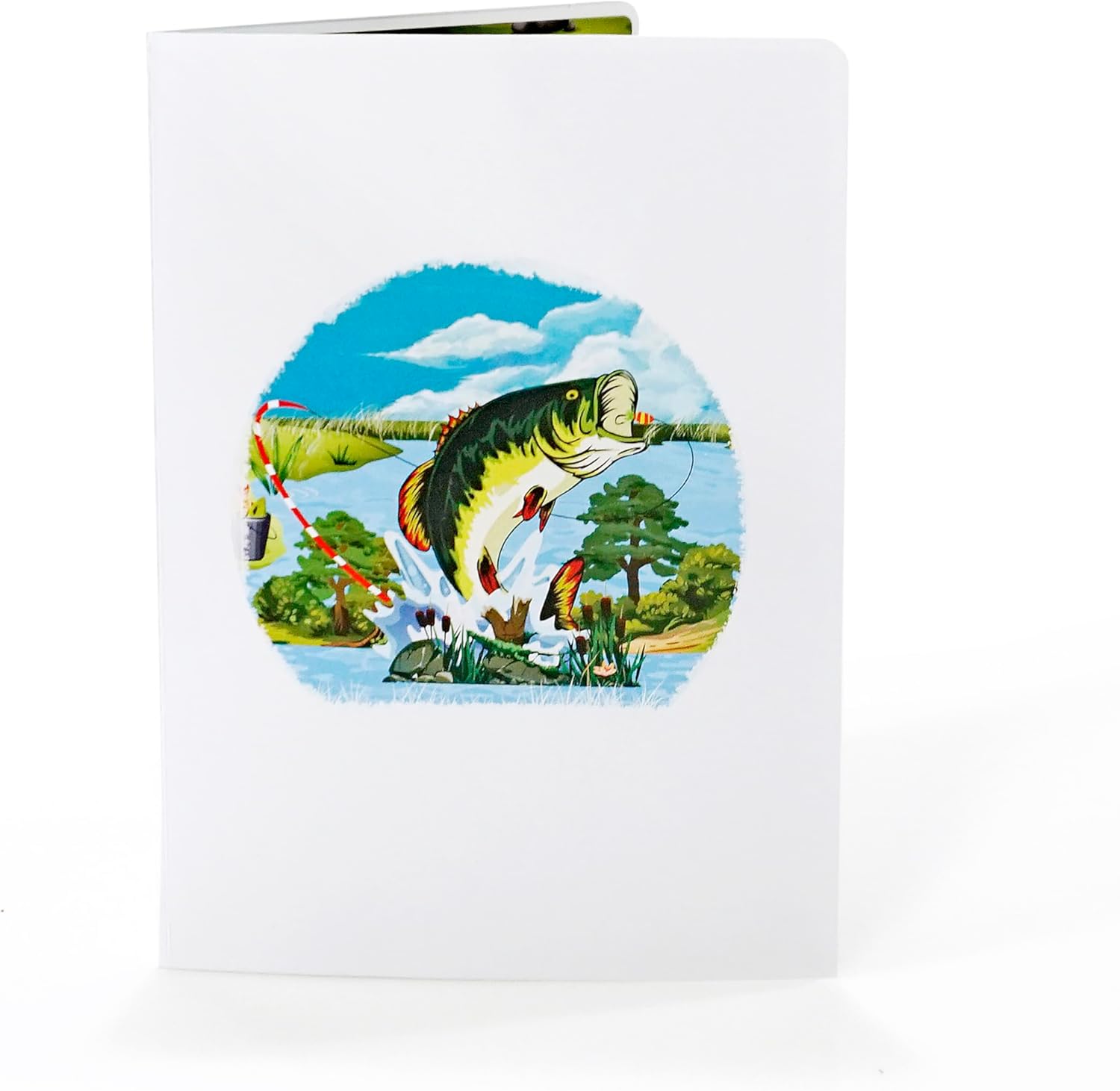 CUTPOPUP Fishing Birthday Card Pop Up, Fathers Day, 3D Popup Greeting Card, Birthday Card for Men, Husband, Dad, Granpa, Stepfather, Son (Fishing) - Image 3