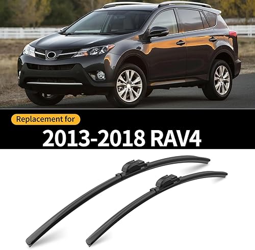Miniatura 2 de Repuesto para limpiaparabrisas delantero RAV4 2013 2014 2015 2016 2017 2018 con limpiaparabrisas trasero (26+16+10)
