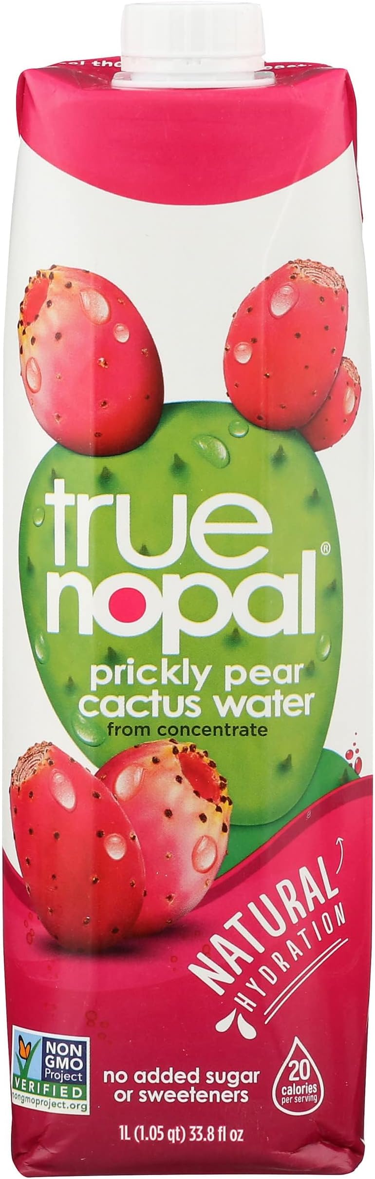 True NopalCactus Water, 33.8 Ounce - 12 per case.