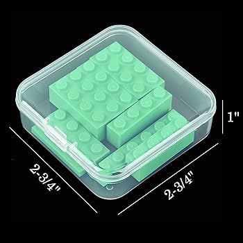 18 Pack Mini Clear Plastic Storage Containers With