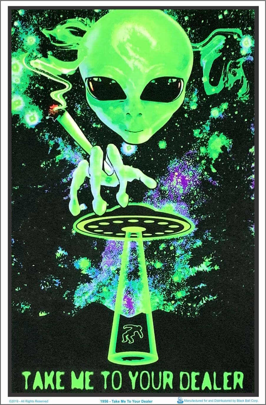 Amazon.com: Take Me To Your Dealer - Laminated Blacklight Poster