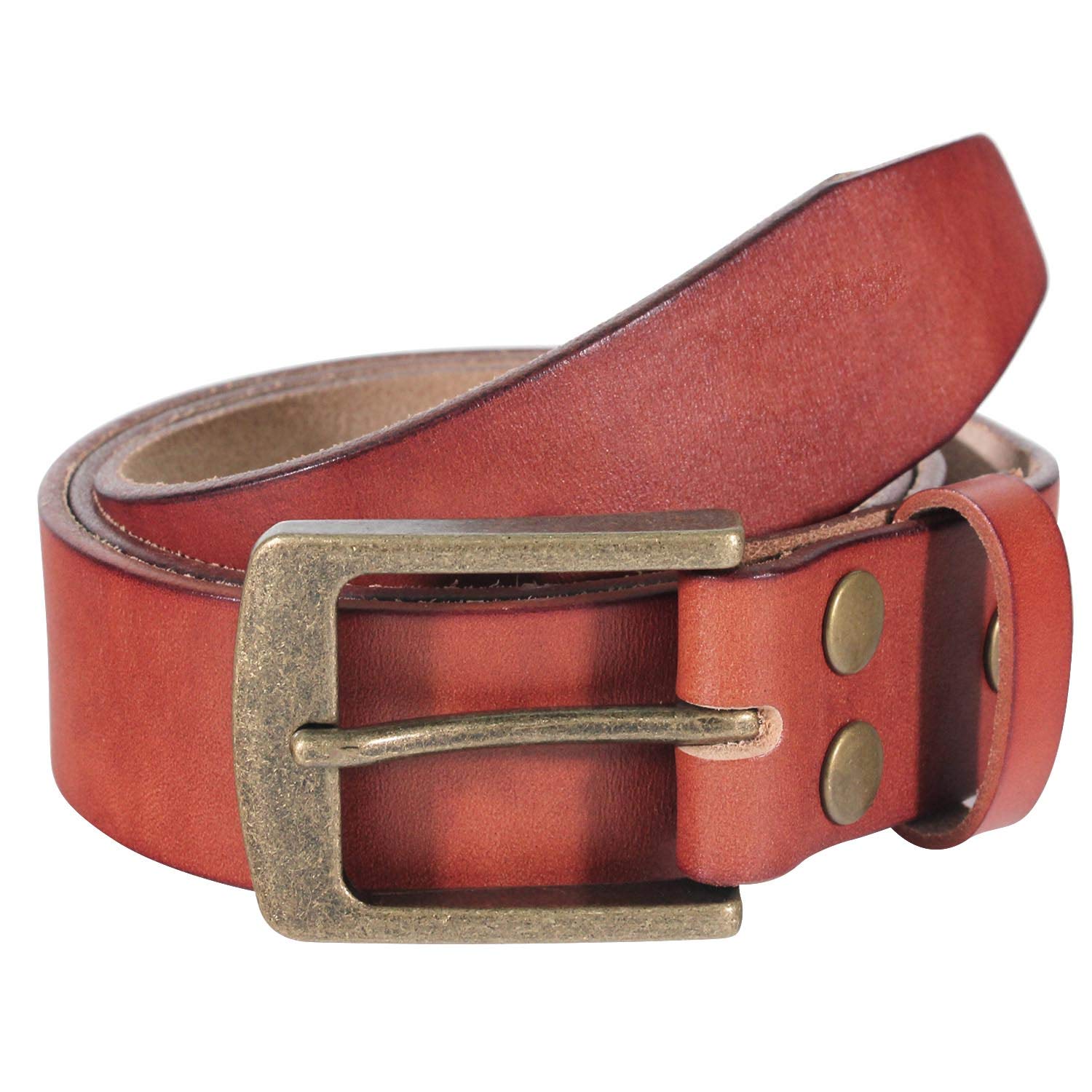 Buy NPET Mens FullGrain Leather Dress Belt Genuine Leather Belt 1.5