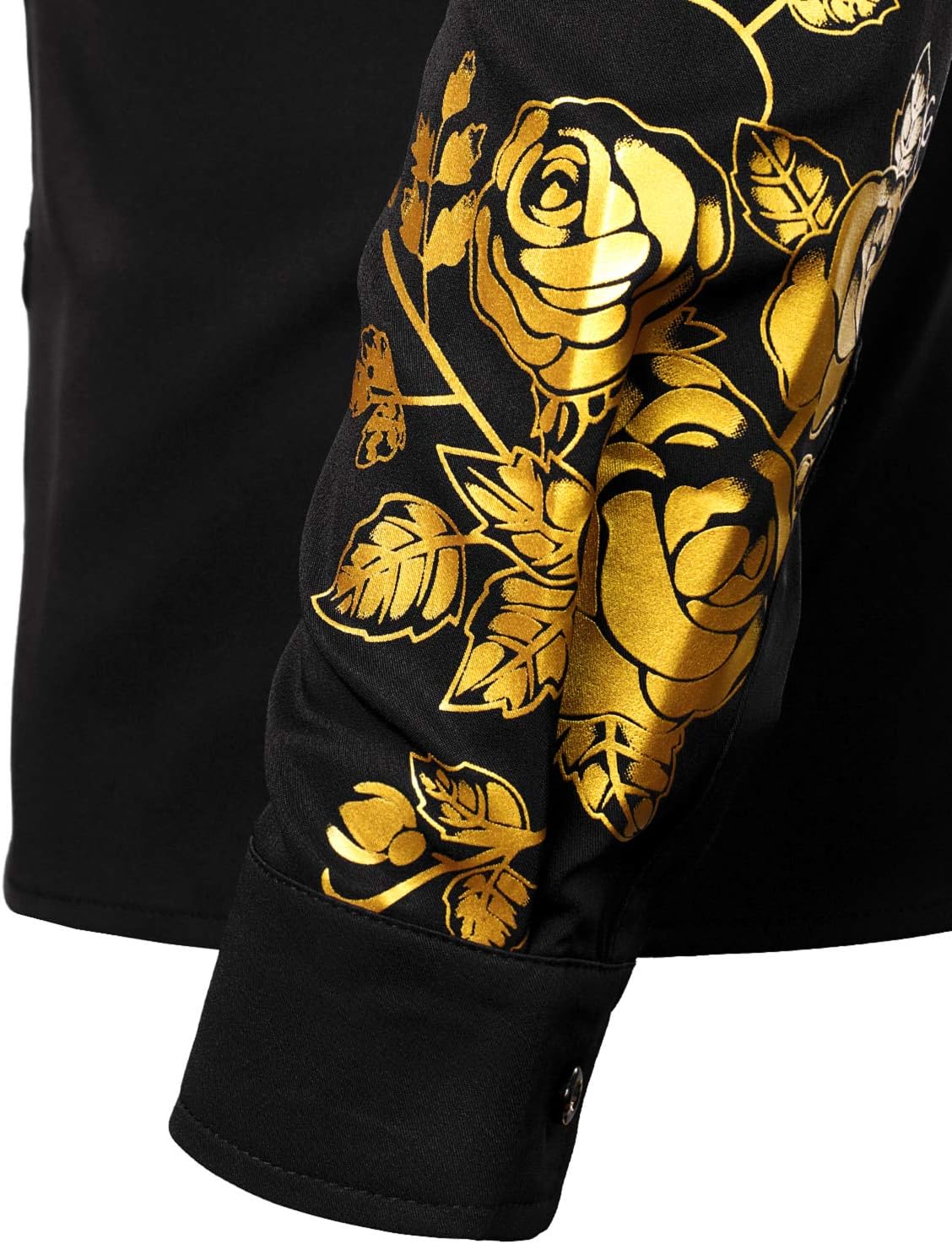 ZEROYAA Mens Hipster Printed Slim Fit Long Sleeve Button Up Party Dress Shirts - Image 6