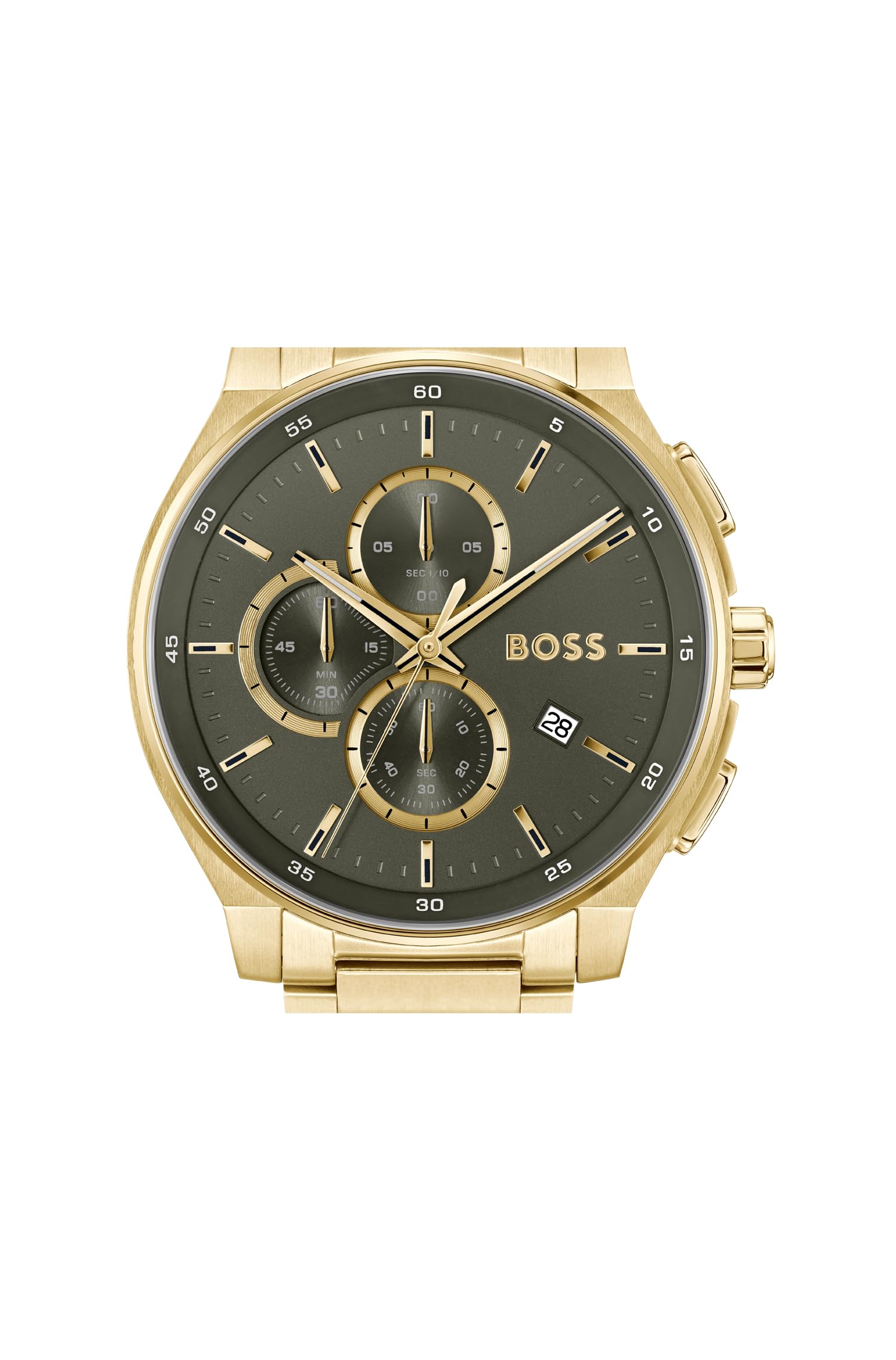 BOSS Chronograph Quarz Uhr für Herren Kollektion Peak 2.0 mit Edelstahl- oder Lederarmband