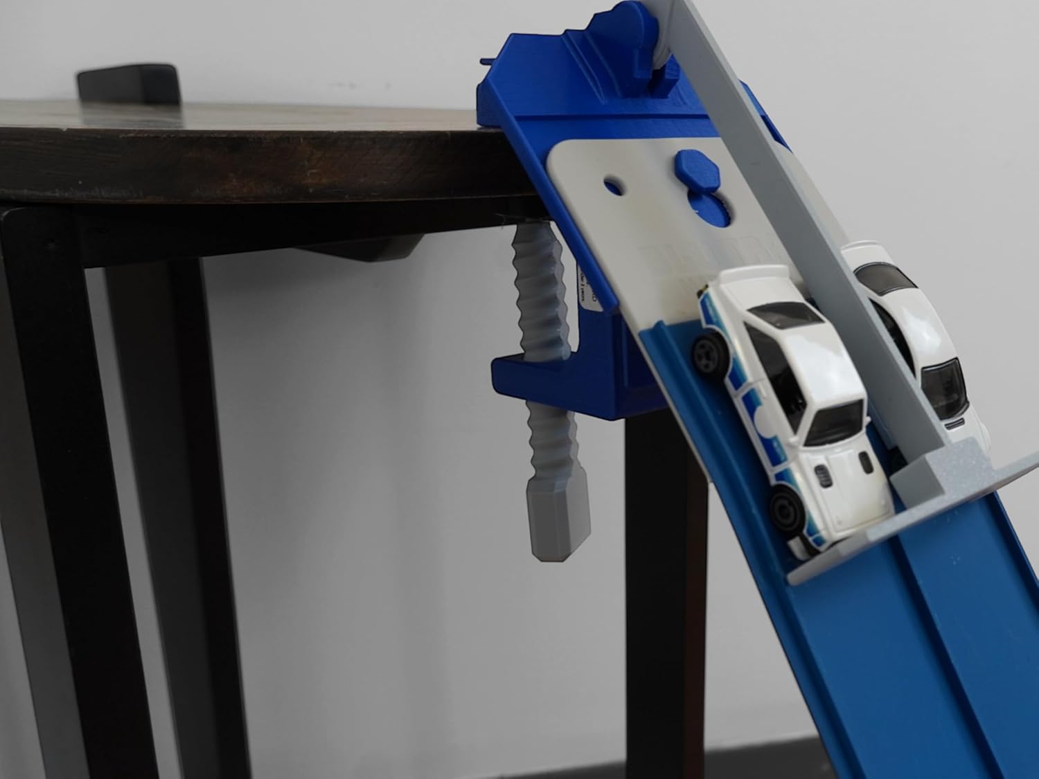 Flexible Race Track Start Gate & Clamp Combo – Compatible with Blu Track and Other Flex Tracks – Eco‑Friendly, Made in USA Universal Surface Connector