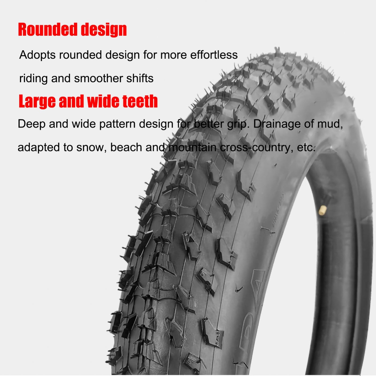 Amazon.com : NiuJKun 98-406/20x4 E-Bike Fat Tire with Tube