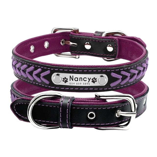 SARUEL Collar De Perro Personalizado,Collares De Perro Personalizados,Collar De Mascota Acolchado,Collares…