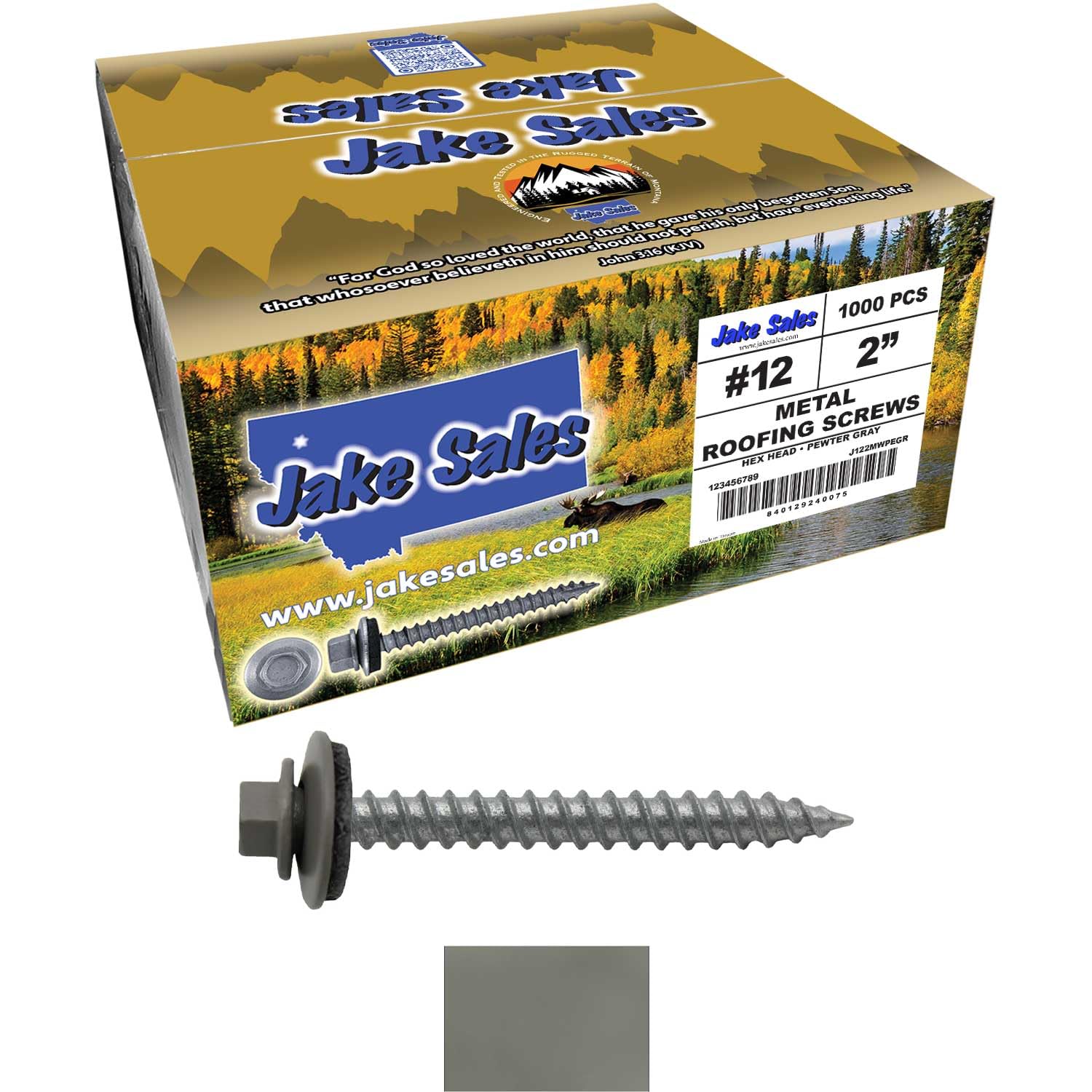Jake Sales Metal Roofing Screws - 250 Count -25