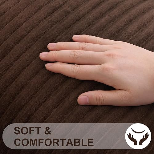 Miniatura 2 de Simmore Juego de 2 fundas de almohada decorativas de 18 x 18 pulgadas, fundas de almohada de franela de felpa suave de doble cara para sofá, sala de