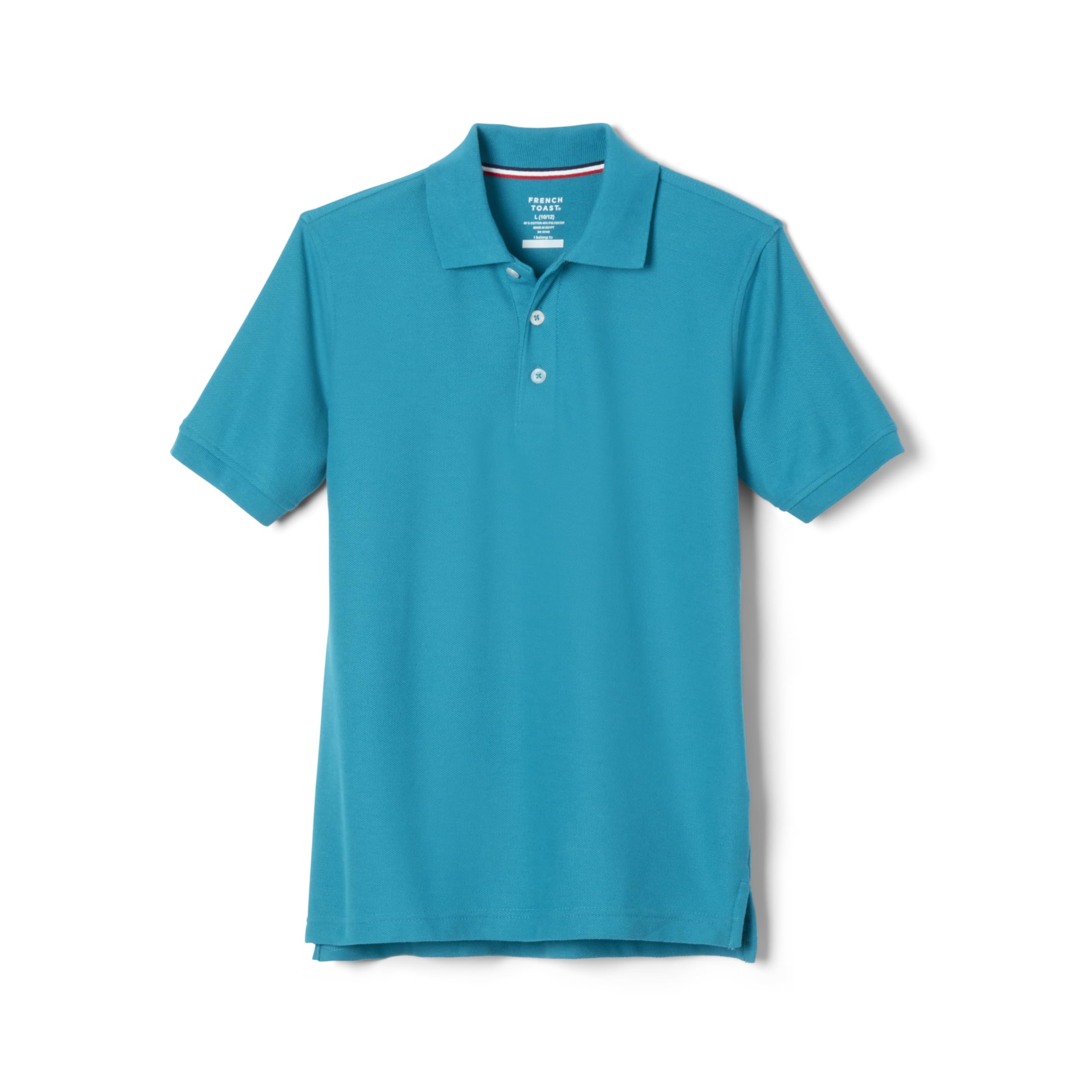 French Toast Boys Short Sleeve Pique Polo Shirt (Standard &amp; Husky), Black, 10