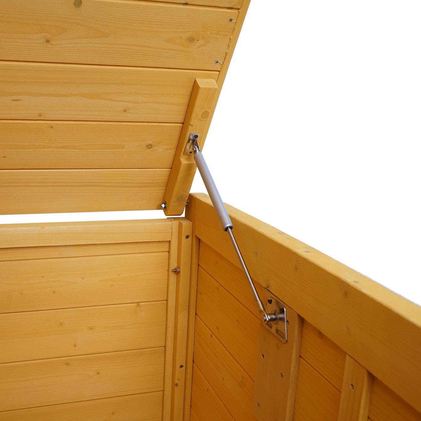 Mendler XL 1er-/2er-Mülltonnenverkleidung Erweiterung HWC-H75 - braun | Mülltonnenbox, Holz, 120x68x104cm, MVG-Zertifiziert
