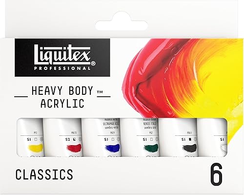 Juego de 4 acrílicos Liquitex profesionales de cuerpo de pesado