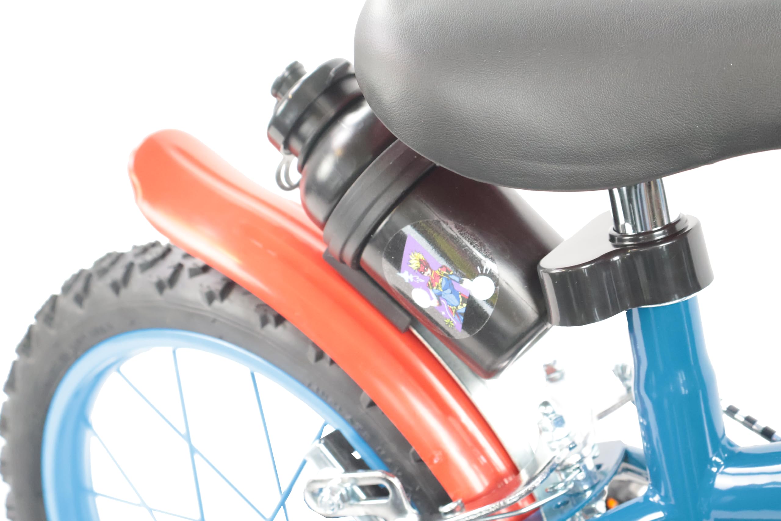 Denver Bike Bicicletta Bambino 14 Pollici Licensed Avengers, 3-5 Anni, Rotelle Removibili, Freni Caliper Anteriore/Posteriore, Telaio Acciaio, Ruote Gonfiabili, Borraccia e Scudo