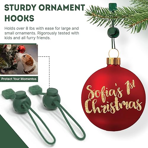 Miniatura 3 de ORNAMENT ANCHOR Ganchos para colgar decoraciones de Navidad, ganchos antideslizantes para Navidad, ganchos resistentes para adornos de árbol de