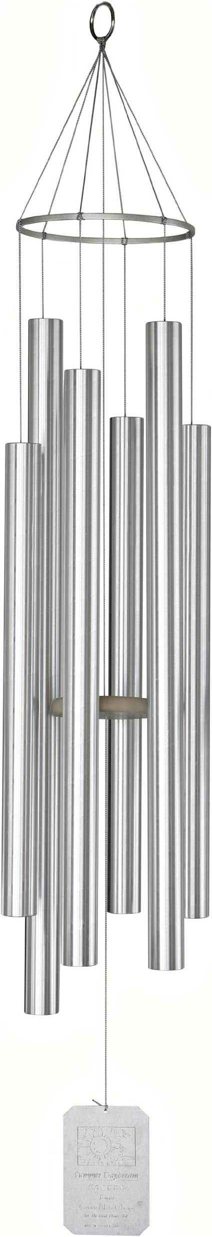 Grace Note Chimes 1X 62-Inch Earth Song Wind Chimes, X-Large , Silver
