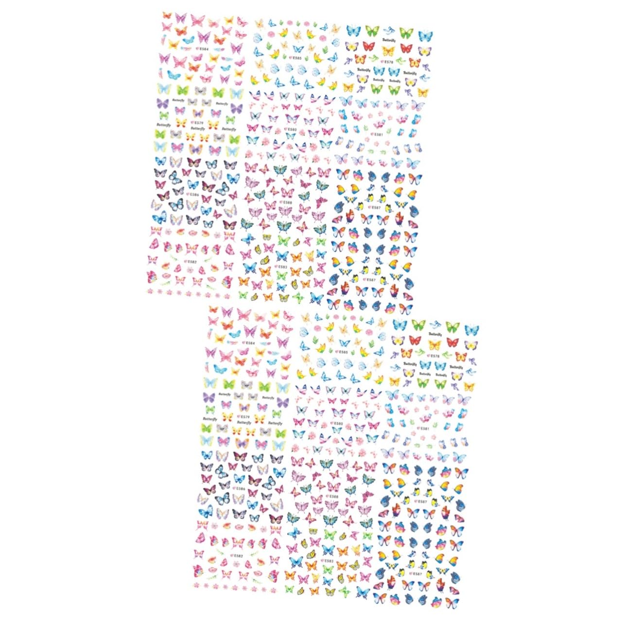FRCOLOR pegatinas de agua para decoración de uñas para niños, pegatinas para uñas, pegatinas para uñas, pegatinas para uñas, pegatinas para uñas, pegatinas de uñas, pegatinas de encanto, decoración