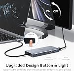 Station d'accueil pour Ordinateur portable Dual Monitor, Zmuipng 15-in-1 USB C Adaptateur Hub Dongle avec Dual 4K HDMI,8K DisplayPort, Ethernet, 100W PD, USB-C/A Port, SD/TF, Mic/Audio pour Windows/MacBook/Dell/HP/Lenovo
