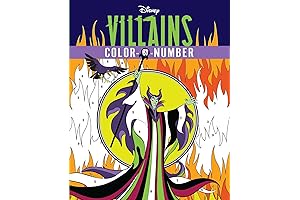 Color by Numbers for Adults: Disney Villains Coloring Book