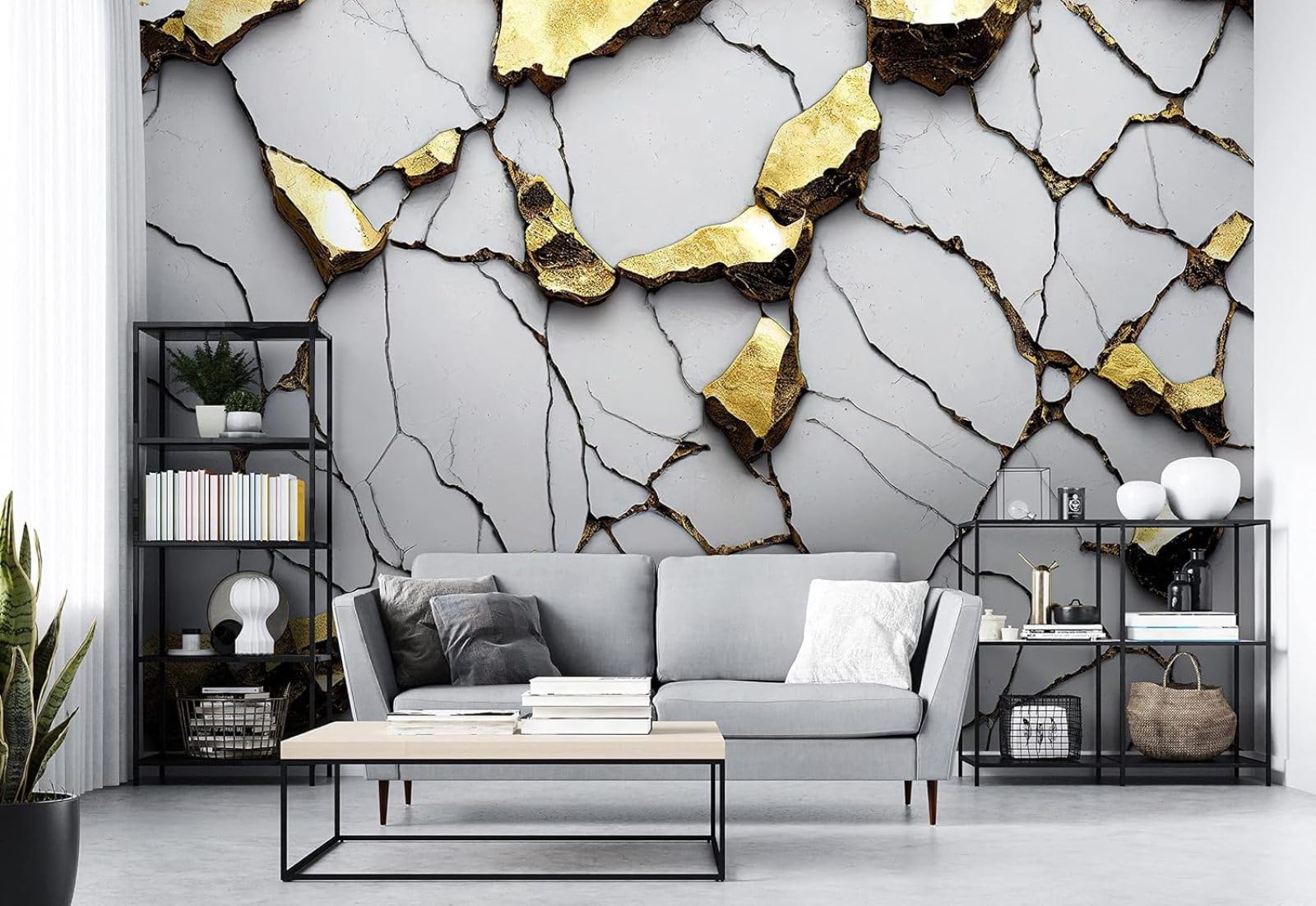Kfjhgbdshhj 3D Mural Photo Mural-Wallpaper Marble Rally - For Living Room Bedroom - 3D Effect - Elegant,350Cmx256cm Poster - Wall Sticker - Frameless Picture