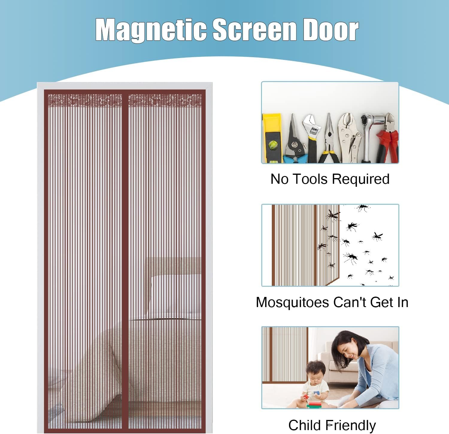 Magnetic Mosquito Net - Keep Bugs Out! -5