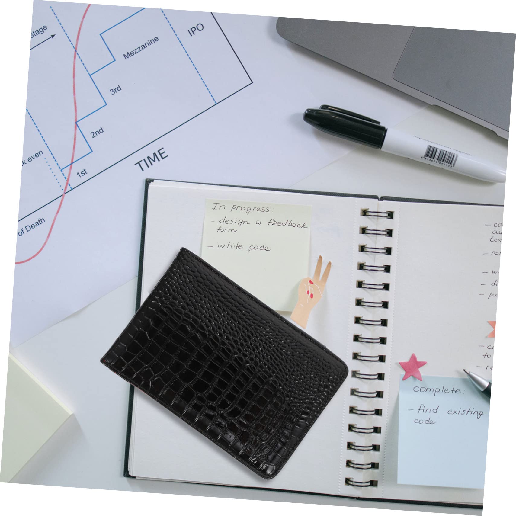 BESPORTBLE étui en pour carnet de crédit Trousse en Couverture Souple pour Cahier Couverture de Journal d'écriture Protecteur de lumière Couverture Motif