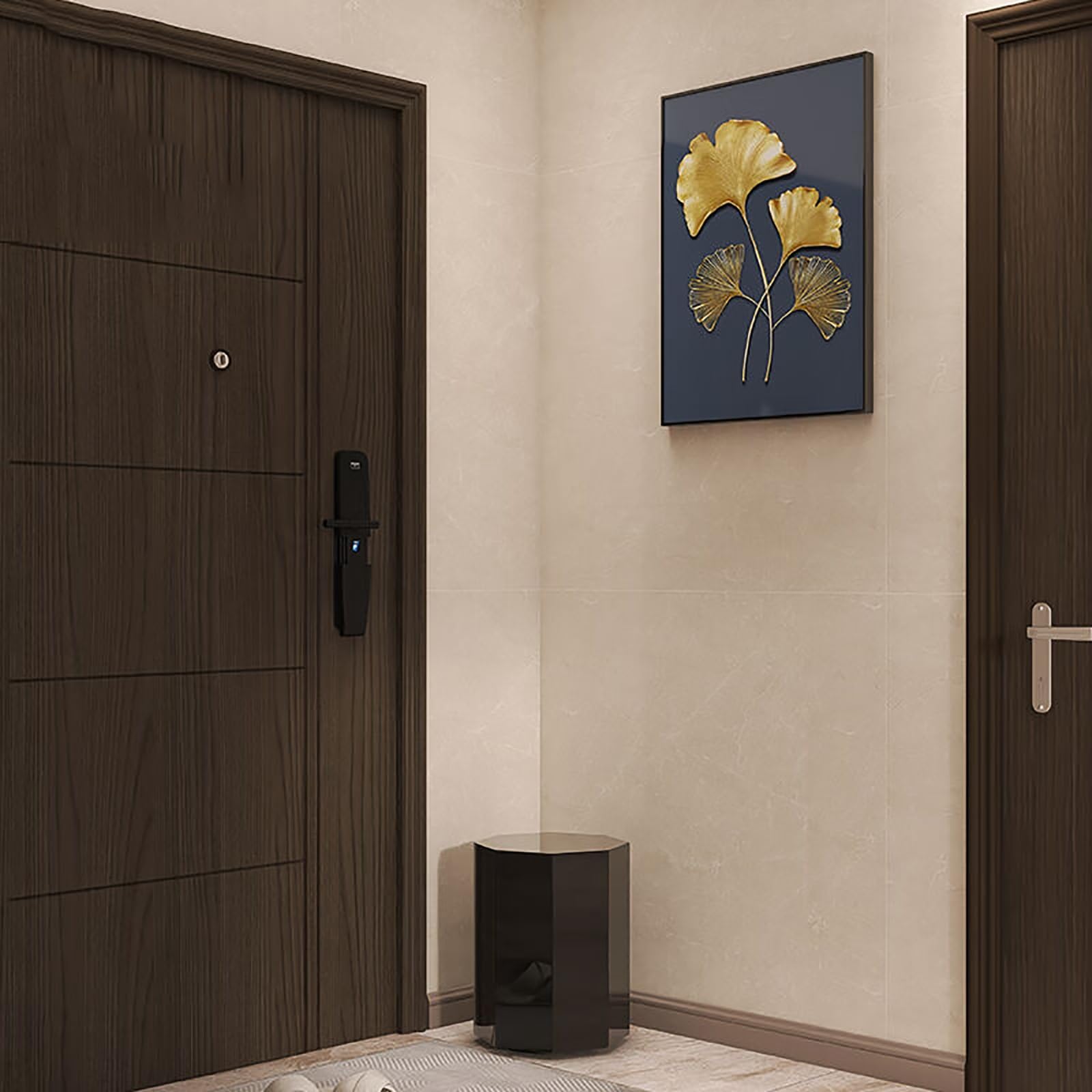 Meuble à chaussures rotatif pour l'entrée : rangement vertical simple et moderne