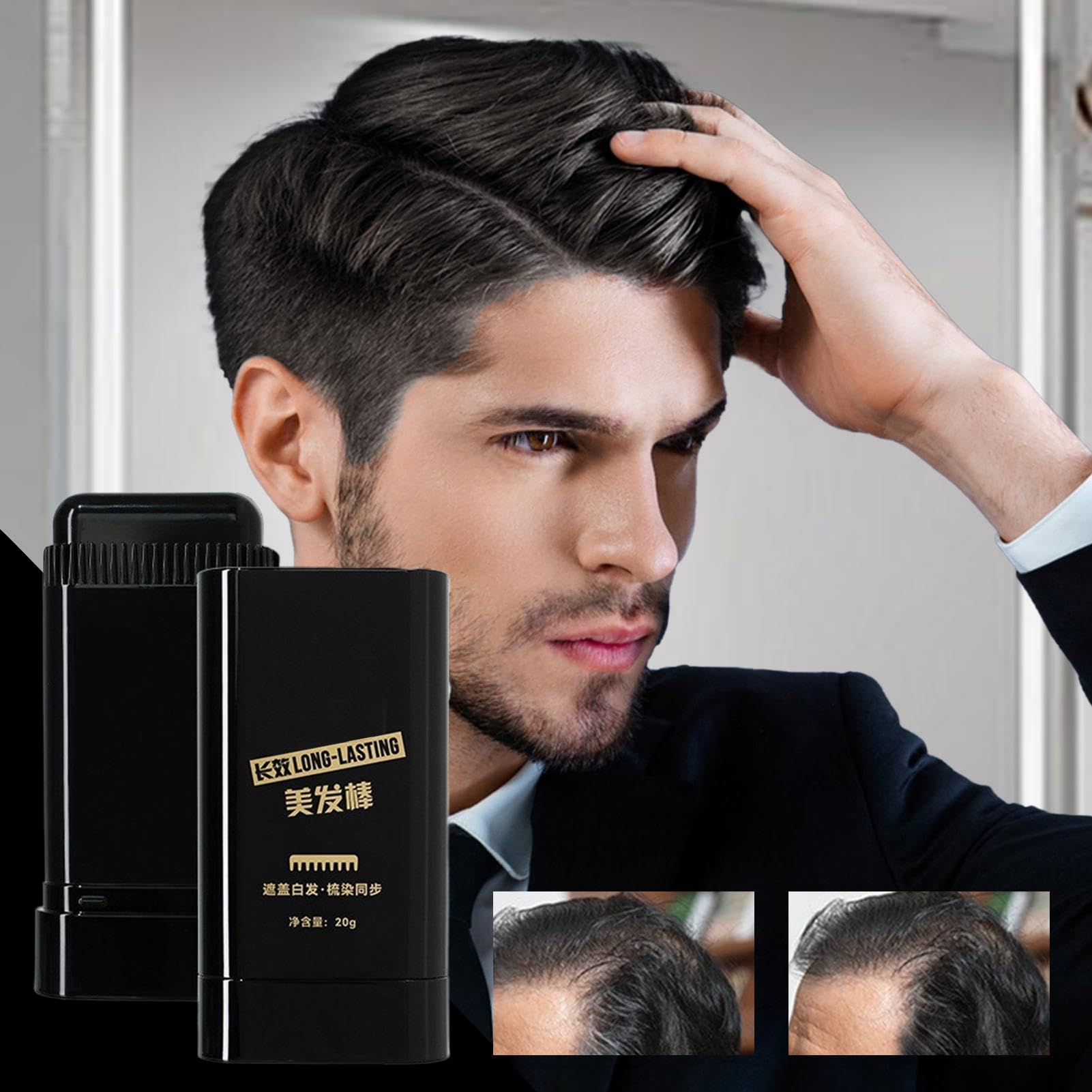 Comb Hair Dye,Touch-up Comb,Waterproof and Sweat-Proof Hair Dye Comb,Safe and Convenient Comb Hair Dye for Quick Touch-Black/Brown/Coffee : Amazon.ca: Health & Personal Care