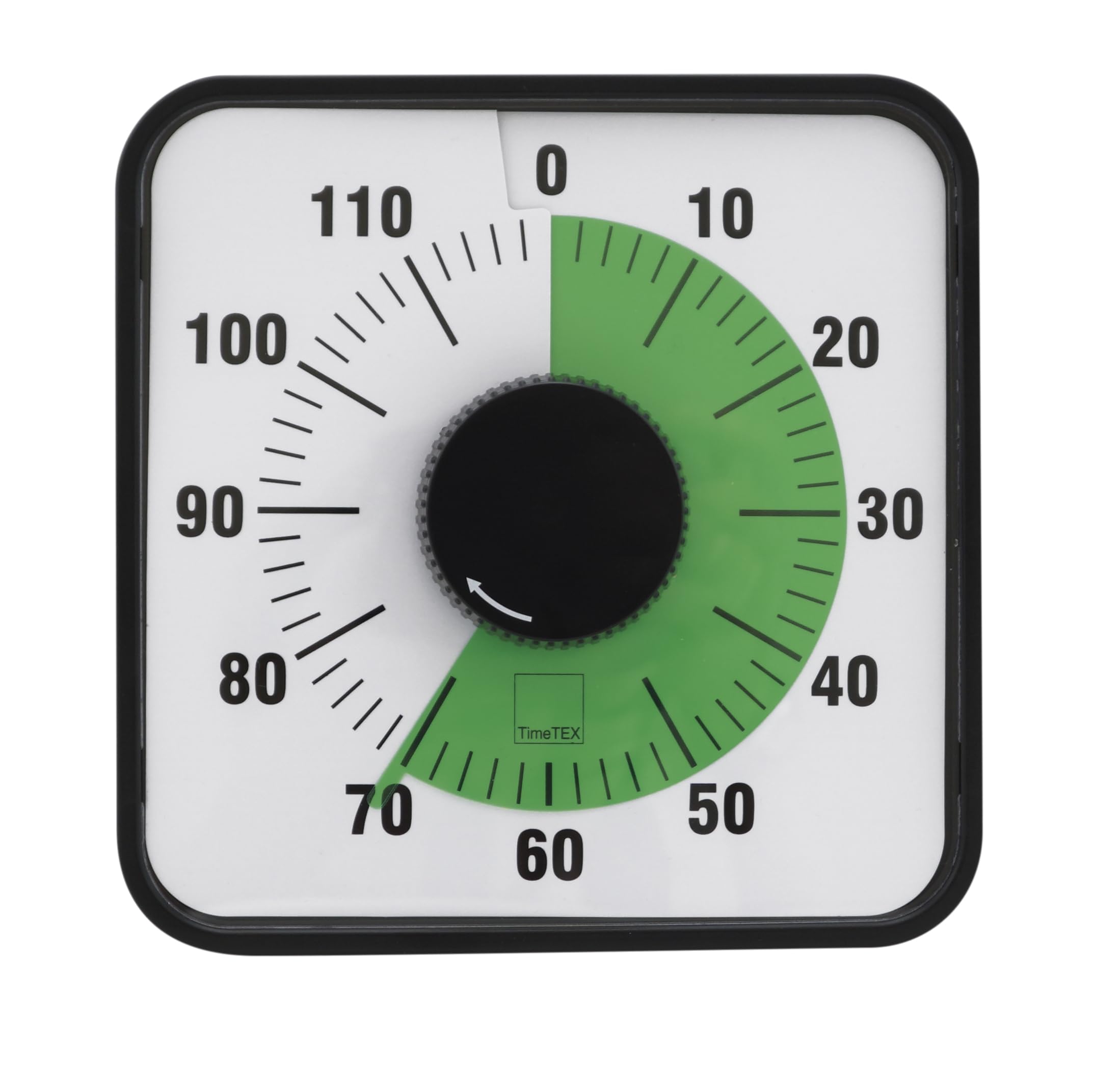 TimeTEX Zeitdauer-Uhr Automatik 120 Minuten, magnetisch, 19x19 cm