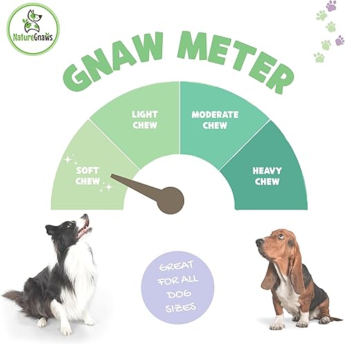 Miniatura 4 de Nature Gnaws - Chips crujientes de Estados Unidos para perros - Golosinas naturales masticables para perros de un solo ingrediente - Fabricado en