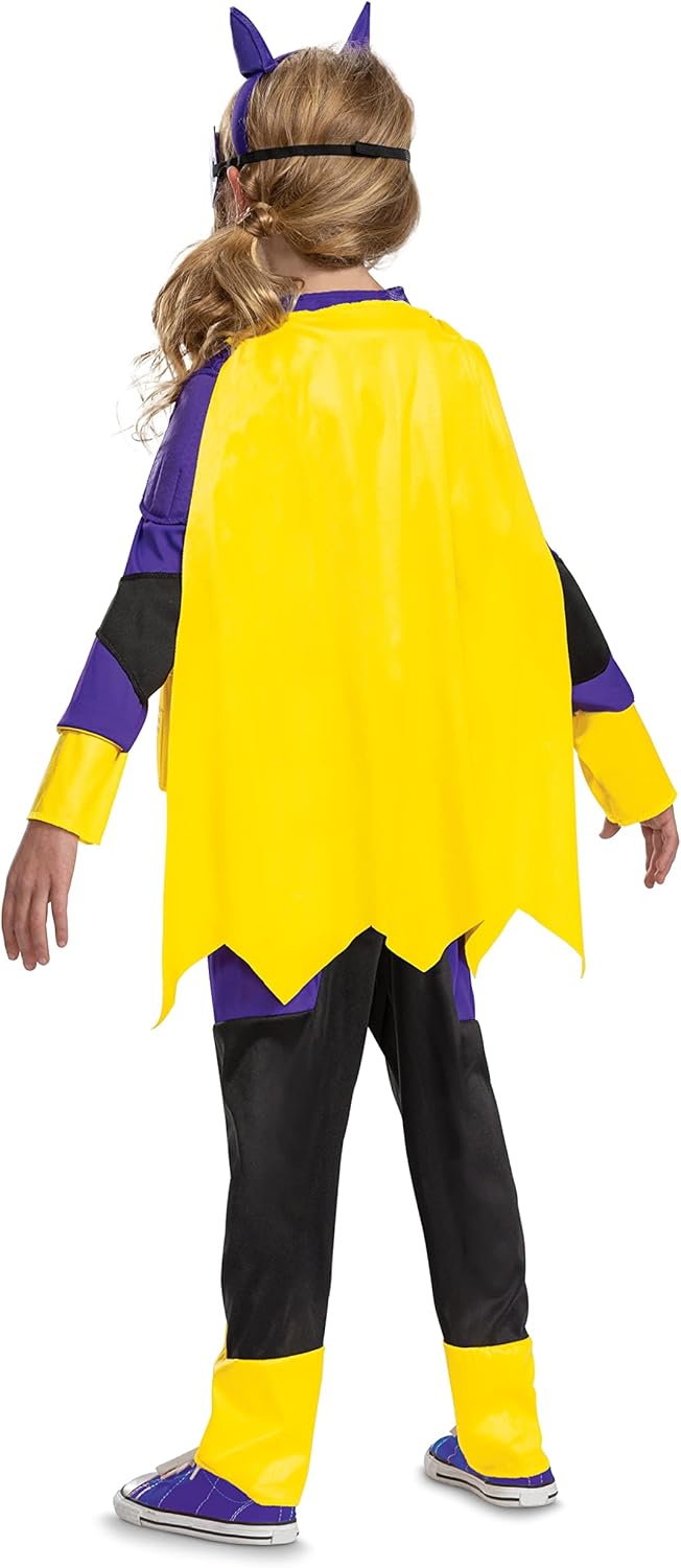 Disguise Batgirl Costume, Official Batwheels Deluxe Costume Outfit and Batgirl Mask, Size (3T-4T)