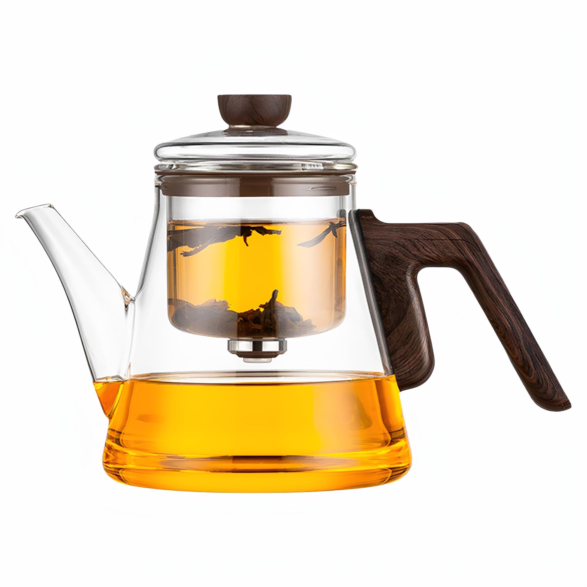 - Small 25.4oz Enchanted Glass Teapot, YJX Magnetic Brewing Tea Pot Designed for Convenience, Witchcraft Magic Tea with Infuser for Loose Leaf and Herbal Teas(750ml)