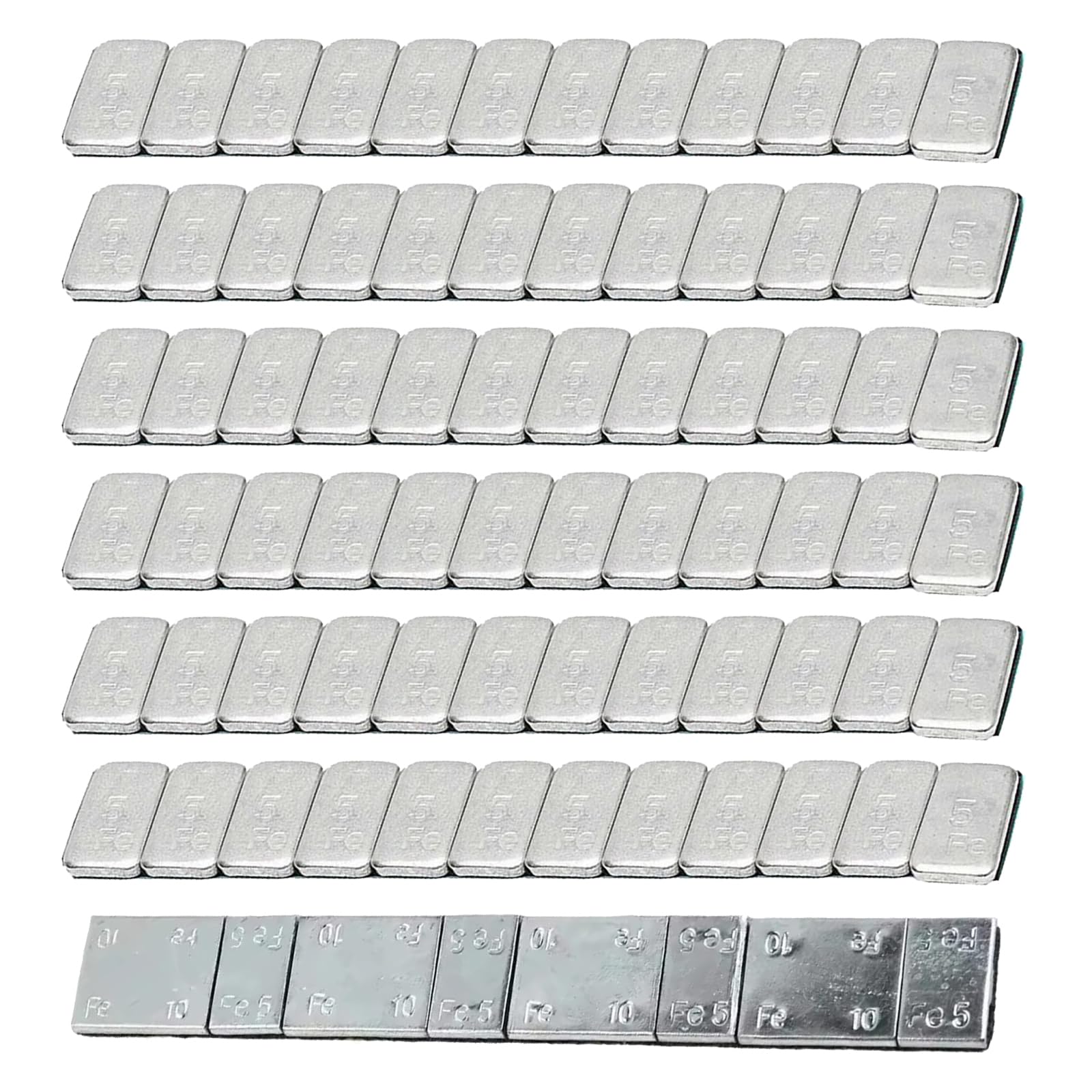 Pesi Adesivi Equilibratura,Piombi Adesivi per Equilibratura,Pesi per Ruote,Pesi Equilibratura,Pesi Adesivi Pesi,Pesi di bilanciamento per Auto,Camion,SUV e Motocicli,5-10g x 1 pc+ 5g x 6 pcs