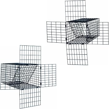 OWDE 5" and 4" One-Way Door Excluder Professional Black Mesh Evictor Trap Safe and Effective Pest Control for Commercial and Residential Use Great for Barns, Garages & Sheds