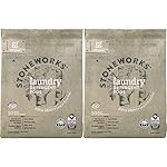 Grab Green Stoneworks Laundry Detergent Pods, 100 Count, Birch Branch Scent, Plant and Mineral Based, Cleans Deeply, Eliminates Odors, Fights Stains,