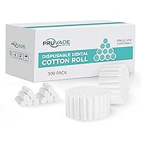 Vista 1 de Rollos de gasa dental, paquete de 500 unidades, rollos de algodón, tapones de sangrado nasal súper absorbentes, algodón enrollado de 1.5 pulgadas
