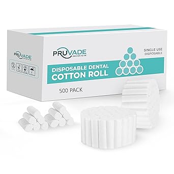 Dental Gauze Rolls | 500 Pack | Cotton Rolls, Super Absorbent Nosebleed Plugs, 1.5 Rolled Cotton for Mouth | Comfortable and Flexible Mouth Cotton Rolls, Non-Sterile Gauze| 500 Pack