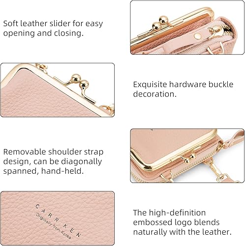 Miniatura 2 de utuher Bolso para teléfono celular, pequeña bolsa cruzada para teléfono celular, bolsa de hombro para teléfono celular, tarjetero, bolso de mano de