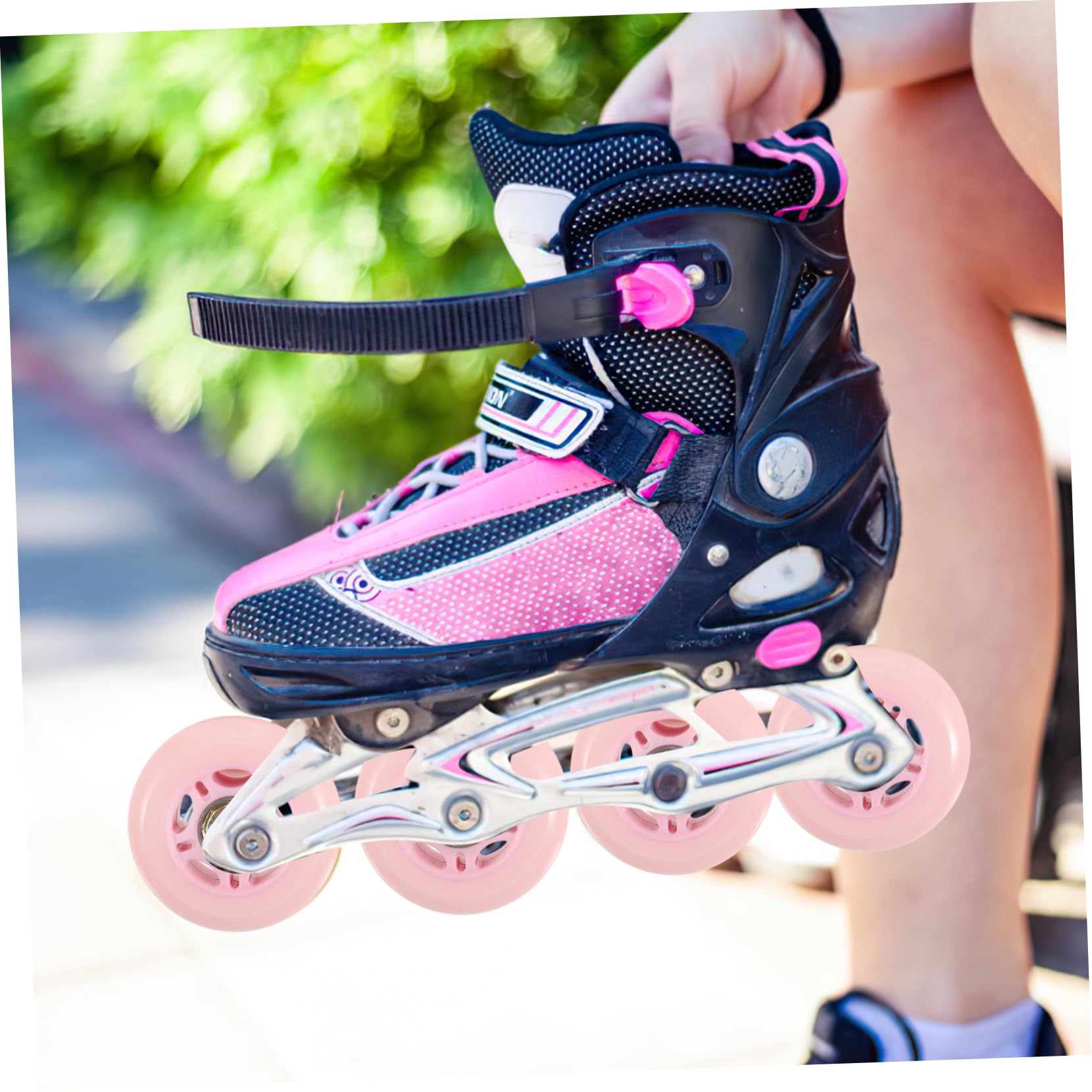 Yardwe 4pcs Roller Skate Wheels Set Replacement Pu Skate Wheels for Outdoor Indoor Skating