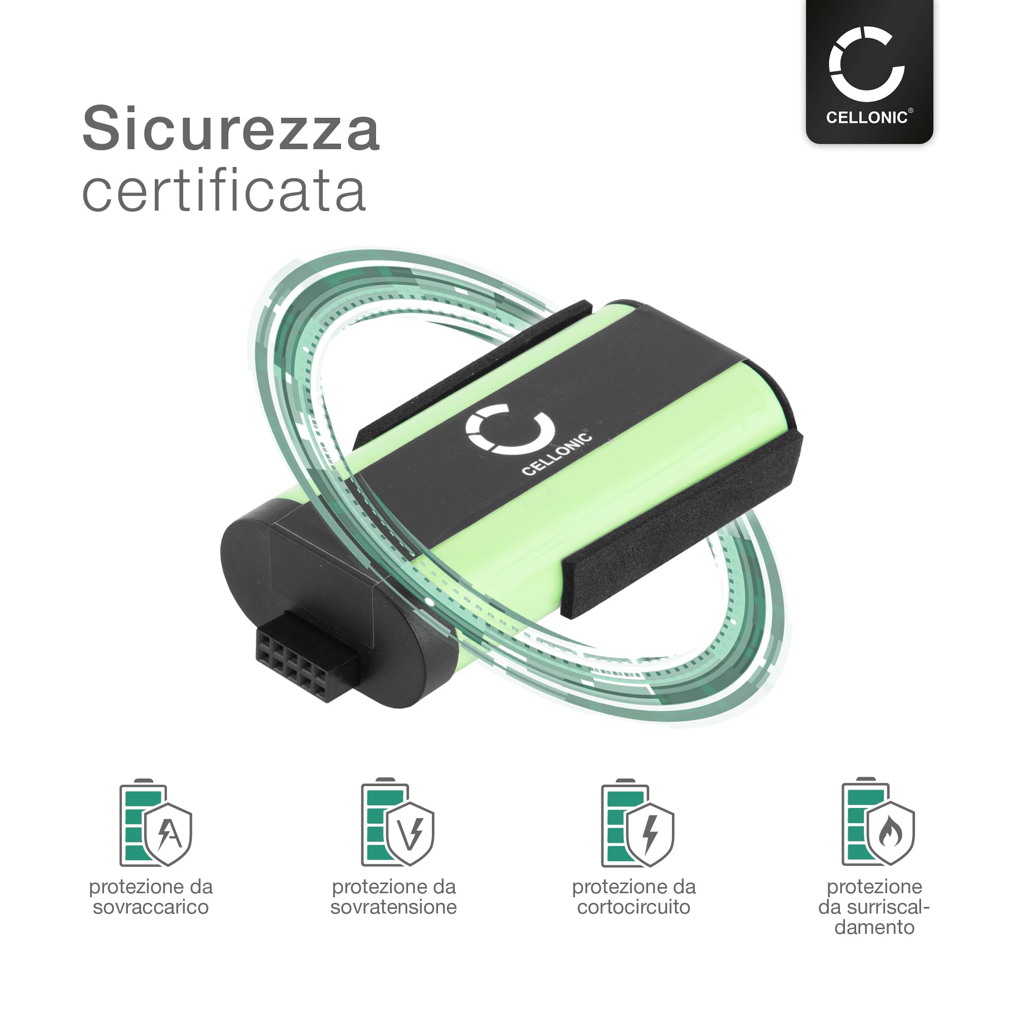 CELLONIC 1x Batteria per Altoparlante Compatibile con Ultimate Ears UE MegaBoom 1, S-00147, Compatibile con Logitech 533-000116 – (3400mAh, 7.4V)