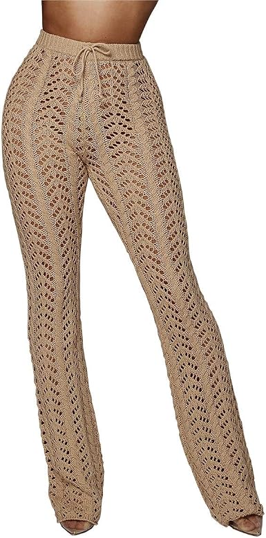 Knitted Trousers Palazzo Pants 