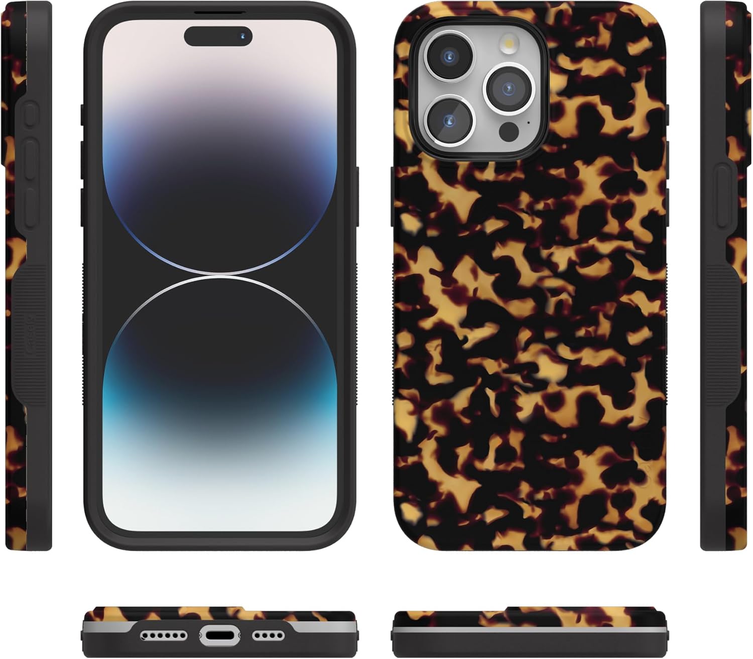 Casely iPhone 15 Pro Case | Shell Shocked | Tortoise Print | Bold Protective Design | Compatible with MagSafe