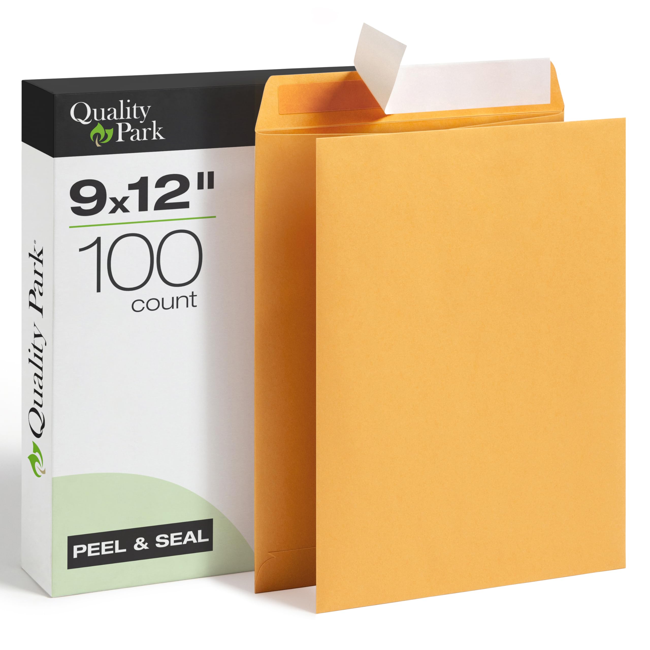 Quality Park Envelopes, Redi-Seal Catalog Envelopes, 9 x 12 Inches, 28 lb Light Brown Kraft, Self-Sealing, 100 Count - Ideal for Mailing, Storage, and Organizing image 3
